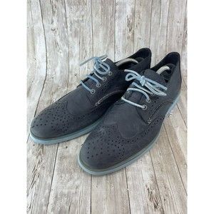 Sperry Top Sider Oxfords Men’s 9.5 D Gray Leather Casual Lace Up Dress Shoes